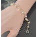 Peach Pearl Bracelet — Sterling Silver Freshwater Pearl Bracelet, Handmade