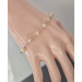 Peach Pearl Bracelet — Sterling Silver Freshwater Pearl Bracelet, Handmade