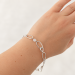 Handmade Sterling Silver Bracelet with Moonstone Beads