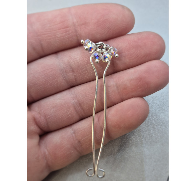 Sterling Silver Rainbow Crystal Fake Christina Piercing – Non-Piercing Intimate Jewelry | SilverBuds