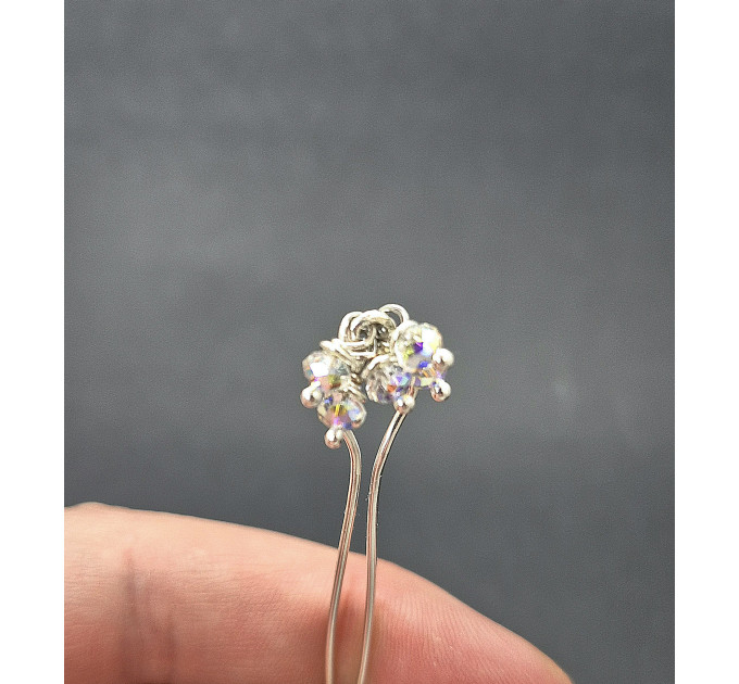 Sterling Silver Rainbow Crystal Fake Christina Piercing – Non-Piercing Intimate Jewelry | SilverBuds