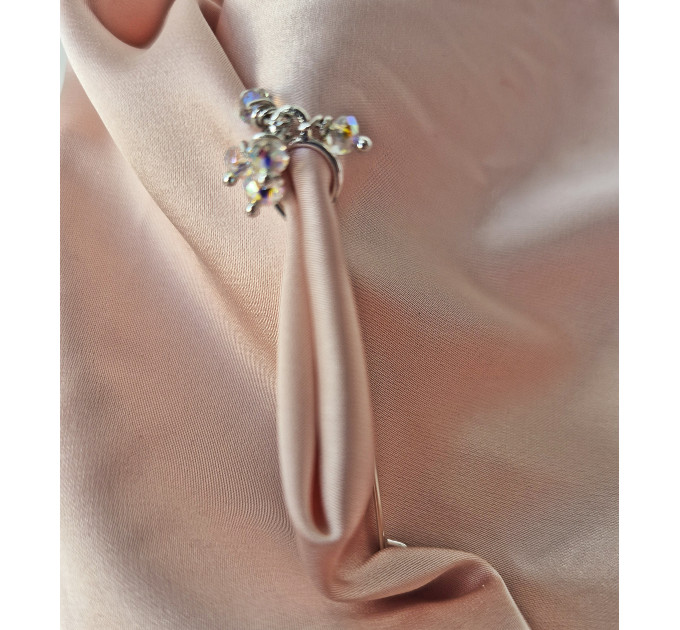 Sterling Silver Rainbow Crystal Fake Christina Piercing – Non-Piercing Intimate Jewelry | SilverBuds