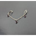 Purple Crystal Steel Clip Chain — Non-Piercing Intimate Jewelry