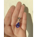 Royal Blue Crystal Faux Clitoral Jewelry