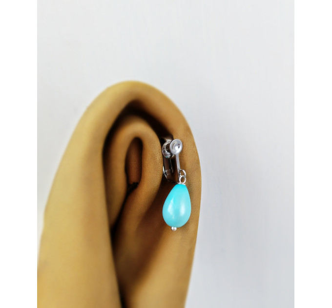 Blue Pearl Faux Clitoral Jewelry
