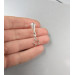 1 Sterling silver clip with sterling silver star Faux piercing silver pendant Non Piercing