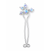 Sterling Silver Rainbow Crystal Fake Christina Piercing – Non-Piercing Intimate Jewelry | SilverBuds