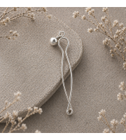 Fake Christina Piercing Handmade Silver with 5mm Ball