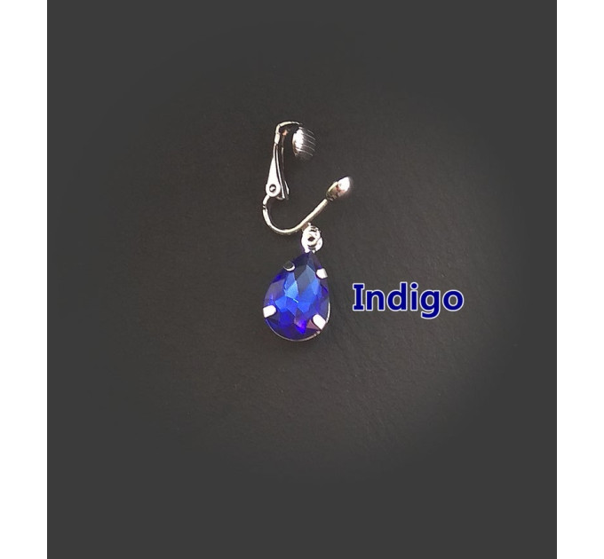 Royal Blue Crystal Faux Clitoral Jewelry