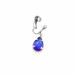 Royal Blue Crystal Faux Clitoral Jewelry