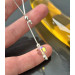 Handmade Sterling Silver Adjustable Lasso Ring with Vintage Czech Crystal