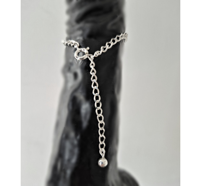 Silver Bead Penis Chain — Non-Piercing Sterling Silver Adjustable