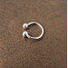 Fake Prince Albert Piercing – Sterling Silver Non-Piercing PA Ring for Men SilverBuds