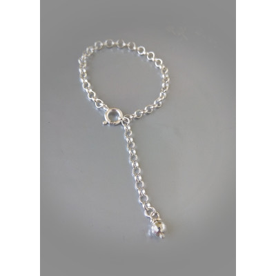 Silver Bead Penis Chain — Non-Piercing Sterling Silver Adjustable SilverBuds