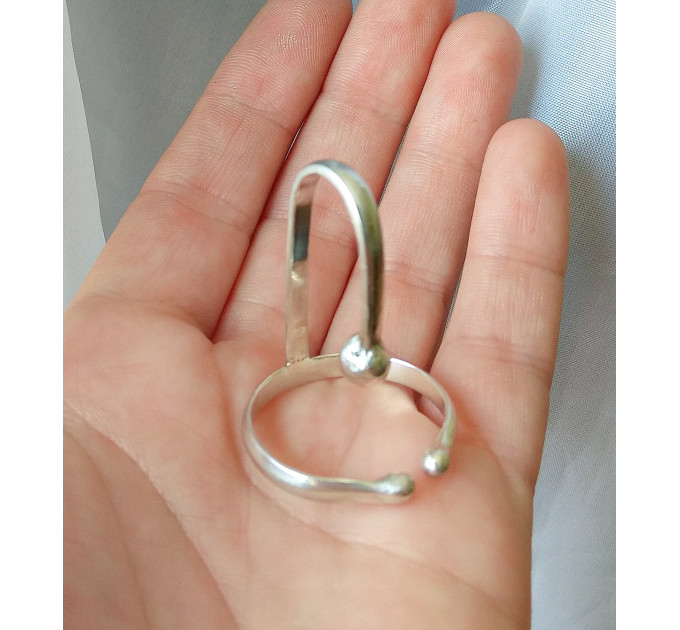 Faux Prince Albert Ring — Non-Piercing Sterling Silver Design