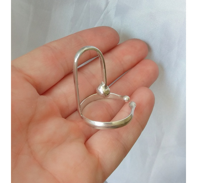 Faux Prince Albert Ring — Non-Piercing Sterling Silver Design