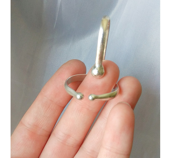Faux Prince Albert Ring — Non-Piercing Sterling Silver Design