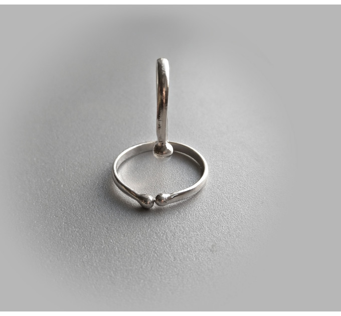 Faux Prince Albert Ring — Non-Piercing Sterling Silver Design