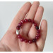 Agate Beaded Penis Ring with Sterling Silver Bead – Stretch Intimate Jewelry for Men