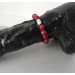 Agate Beaded Penis Ring with Sterling Silver Bead – Stretch Intimate Jewelry for Men