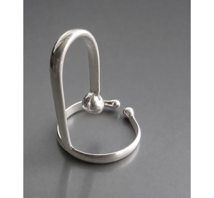 Faux Prince Albert Ring — Non-Piercing Sterling Silver Design