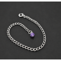 Amethyst Penis Chain — Non-Piercing Sterling Silver Adjustable SilverBuds