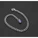 Amethyst Penis Chain — Non-Piercing Sterling Silver Adjustable SilverBuds