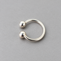 Fake Prince Albert Piercing – Sterling Silver Non-Piercing PA Ring for Men
