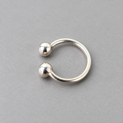 Fake Prince Albert Piercing – Sterling Silver Non-Piercing PA Ring for Men