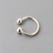 Fake Prince Albert Piercing – Sterling Silver Non-Piercing PA Ring for Men SilverBuds