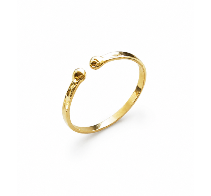 Handmade Hammered Brass Penis Ring – Adjustable Non-Piercing Jewelry for Men