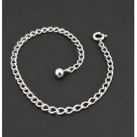 Silver Bead Penis Chain — Non-Piercing Sterling Silver Adjustable SilverBuds
