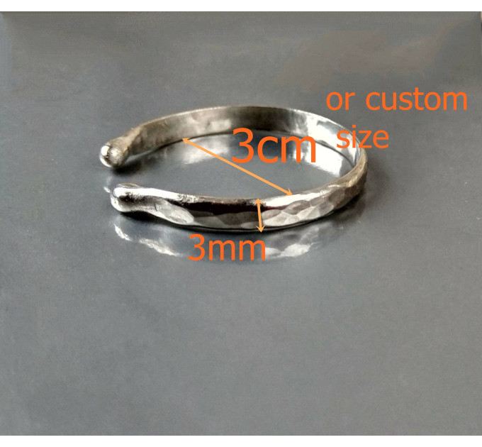 Metal cock ring - Adjustable penis ring - jewelry for mens - hammered ring