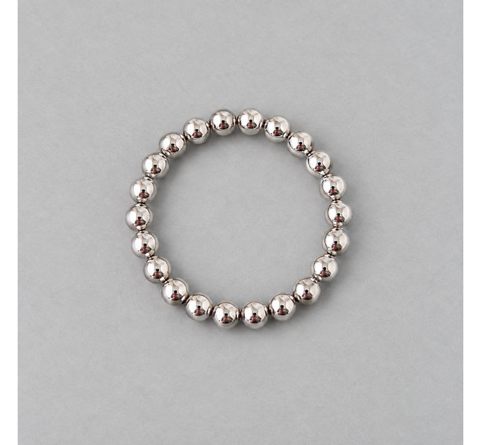Magnetic Penis Ring with 5mm Beads – Adjustable Non-Piercing Male Jewelry
