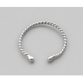 Twisted Rope Sterling Silver Penis Ring – Handmade Men's Body Jewelry