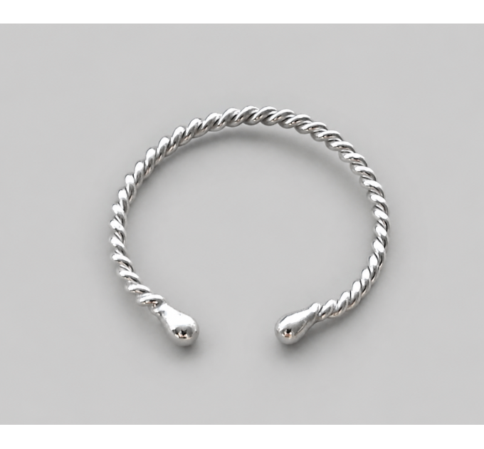 Twisted Rope Sterling Silver Penis Ring – Handmade Men's Body Jewelry