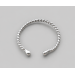 Twisted Rope Sterling Silver Penis Ring – Handmade Men's Body Jewelry