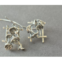 Unique Handmade Silver Earrings – Sculptural Artistic Jewelry by SilverBuds