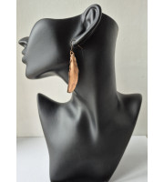 Copper Feather Earrings – Electroformed | 6 cm | Handmade by SilverBuds Copper Feather Earrings – Electroformed | 6 cm | Handmade by SilverBuds