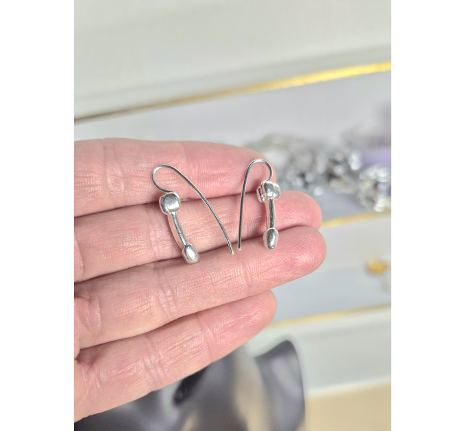 Handmade Silver 925 Penis Shape Earrings