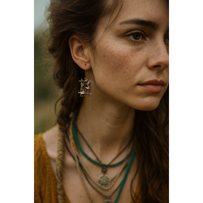 Unique Handmade Silver Earrings – Sculptural Artistic Jewelry by SilverBuds