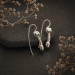 Handmade Silver 925 Penis Shape Earrings