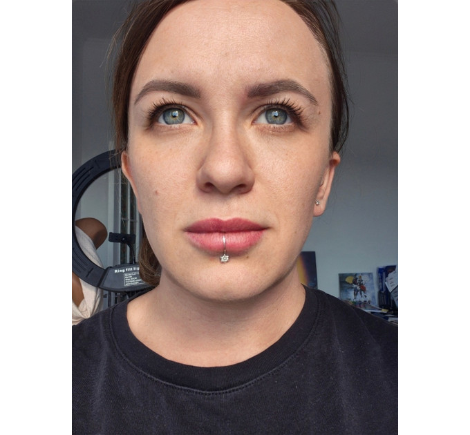 Handmade Silver Fake Lip Ring No Piercing