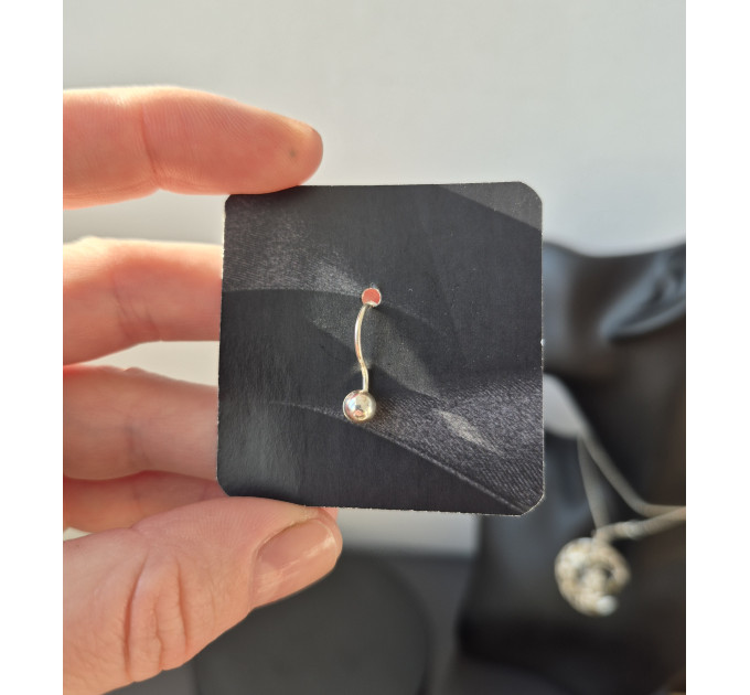 Ball Lip Cuff – Handmade Sterling Silver Fake Lip Ring, No Piercing Needed