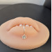 Handmade Silver Fake Lip Ring No Piercing