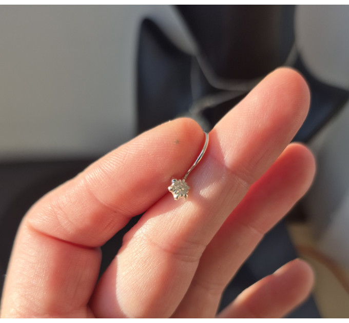 Handmade Silver Fake Lip Ring No Piercing