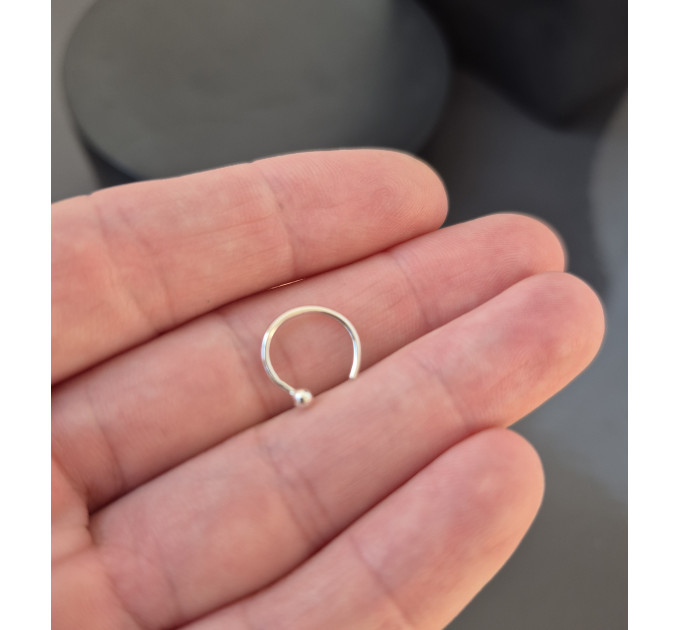 Handmade Sterling Silver Fake Lip Ring