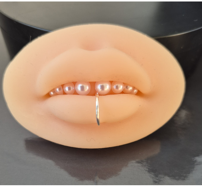 Handmade Sterling Silver Fake Lip Ring