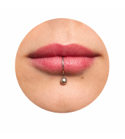 Ball Lip Cuff — Fake Lip Ring, No Piercing, Sterling Silver Ball Lip Cuff — Fake Lip Ring, No Piercing, Sterling Silver