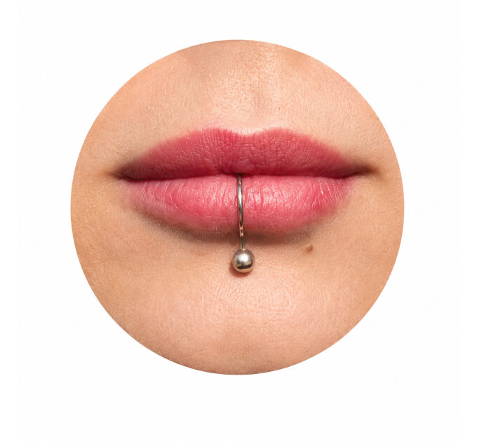 Ball Lip Cuff – Handmade Sterling Silver Fake Lip Ring, No Piercing Needed
